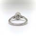 Vintage Pearl Diamond Ring Circa 1940's .08ct t.w. Birthstone Wedding Engagement Art Deco Retro Cocktail Ring Platinum