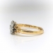 Antique Victorian Diamond Daisy Engagement or Right Hand Ring 18CT Yellow Gold and Silver