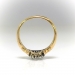 Antique Victorian Diamond Daisy Engagement or Right Hand Ring 18CT Yellow Gold and Silver