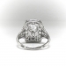 Art Deco 2.50ct. t.w. Diamond Engagement Cocktail Dinner Ring Platinum