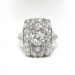 Art Deco 2.50ct. t.w. Diamond Engagement Cocktail Dinner Ring Platinum