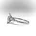 Vintage Marquise Cut Engagement Ring Retro 1950's 1.01ct t.w. Diamond Three Stone Anniversary Wedding Antique Ring Platinum