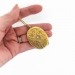 Antique Diamond Repousse Locket Art Nouveau 1900's .24ct Old European Cut Large Pendant Necklace Charm 14k 9k Yellow Gold 24' Inch Chain 