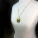Antique Diamond Repousse Locket Art Nouveau 1900's .24ct Old European Cut Large Pendant Necklace Charm 14k 9k Yellow Gold 24' Inch Chain 