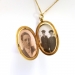 Antique Diamond Repousse Locket Art Nouveau 1900's .24ct Old European Cut Large Pendant Necklace Charm 14k 9k Yellow Gold 24' Inch Chain 