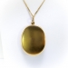 Antique Diamond Repousse Locket Art Nouveau 1900's .24ct Old European Cut Large Pendant Necklace Charm 14k 9k Yellow Gold 24' Inch Chain 