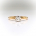 Antique Diamond Engagement Ring Victorian 1890's .40ct Old European Cut Solitaire Wedding Ring 18k Yellow Gold