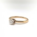 Antique Diamond Engagement Ring Victorian 1890's .40ct Old European Cut Solitaire Wedding Ring 18k Yellow Gold