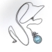 Edwardian 13.13ct t.w. Belle Epoque Aquamarine Rose Cut Diamond Bow Motif Antique Pendant Sterling Silver