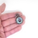 Edwardian 13.13ct t.w. Belle Epoque Aquamarine Rose Cut Diamond Bow Motif Antique Pendant Sterling Silver