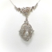 Edwardian Diamond Belle Epoque Drop Wedding Necklace 18k Yellow Gold Platinum