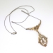 Edwardian Diamond Belle Epoque Drop Wedding Necklace 18k Yellow Gold Platinum