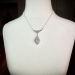 Edwardian Diamond Belle Epoque Drop Wedding Necklace 18k Yellow Gold Platinum