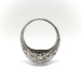 Vintage Diamond Cocktail Ring Art Deco 1930's Old Cut Diamond Filigree Ring 18k White Gold