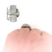 Vintage Diamond Cocktail Ring Art Deco 1930's Old Cut Diamond Filigree Ring 18k White Gold