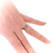 Art Deco Old European Cut Diamond Engagement and Wedding Ring Set Platinum Sz  5