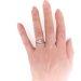 Art Deco Old European Cut Diamond Engagement and Wedding Ring Set Platinum Sz  5