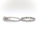 Art Deco Old European Cut Diamond Engagement and Wedding Ring Set Platinum Sz  5