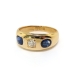 Antique Victorian Diamond and Sapphire Gypsy Set Band 18K