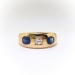 Antique Victorian Diamond and Sapphire Gypsy Set Band 18K