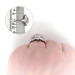 Art Deco Step Cut Diamond with Mixed Diamond Accents Anniversary or Engagement Ring Platinum