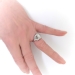 Art Deco Step Cut Diamond with Mixed Diamond Accents Anniversary or Engagement Ring Platinum