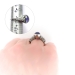 Vintage Blue Star Sapphire Old Mine Cut Diamond Platinum Ring
