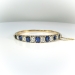 Antique Victorian 12.38ctw. Natural Sapphire Old Mine Cut Diamond Hinged Cuff Bracelet 14k