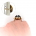 Antique Victorian Banded Agate Seed Pearl Ring 18K 10K