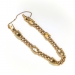 Vintage Turquoise Diamond Link Bracelet 15ct Yellow Gold Fits 7 Inch Wrist