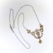 Antique Edwardian 3.70ct.tw. Diamond Lavalier Wedding Necklace 14K Platinum