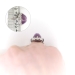 Art Deco 14.11ct.tw. Purple Star Sapphire And Mixed Cut Diamond Platinum Cocktail Ring