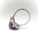 Art Deco 14.11ct.tw. Purple Star Sapphire And Mixed Cut Diamond Platinum Cocktail Ring