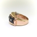 Retro 3.46ct.tw. Sapphire Flower and Diamond Cocktail Ring 14K Yellow and Rose Gold Platinum