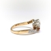 Edwardian 1920's French Toi et Moi 1.32 ct.t.w. Natural Ruby & Old European Cut Diamond Ring Platinum 18k