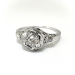 Art Deco Vintage .32 ct. Diamond Filigree Engagement Ring 18K