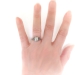 Art Deco .78 ct. tw. Diamond and Sapphire Engagement Ring Platinum and 10K