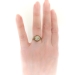 Art Deco .33ct. Diamond Filigree Engagement Ring 14K Two Tone