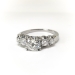 Midcentury Jabel Diamond Engagement Ring Platinum: 1.33 ct.tw.