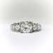 Midcentury Jabel Diamond Engagement Ring Platinum: 1.33 ct.tw.