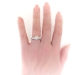 Midcentury Jabel Diamond Engagement Ring Platinum: 1.33 ct.tw.