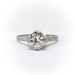 Antique Art Deco Diamond Filagree Engagement Ring Platinum: 1.15 cts