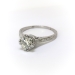Antique Art Deco Diamond Filagree Engagement Ring Platinum: 1.15 cts
