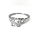 MidCentury Diamond Engagement Ring Platinum : 1.54 ct tw