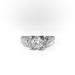 Art Deco Diamond Engagement Ring Platinum :  .73 ct.tw.