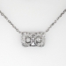Romantic Art Deco PavÃ© Diamond Pendant Necklace 14k