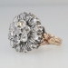 Unbelievable Georgian Revival Rose Cut Diamond Ring 18k/SS