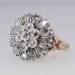 Unbelievable Georgian Revival Rose Cut Diamond Ring 18k/SS