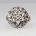 Unbelievable Georgian Revival Rose Cut Diamond Ring 18k/SS