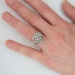 Unbelievable Georgian Revival Rose Cut Diamond Ring 18k/SS